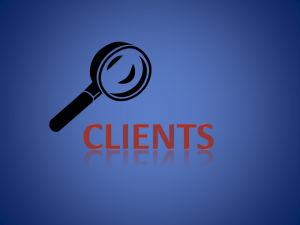 Focus on clients