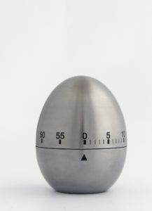 silver egg timer