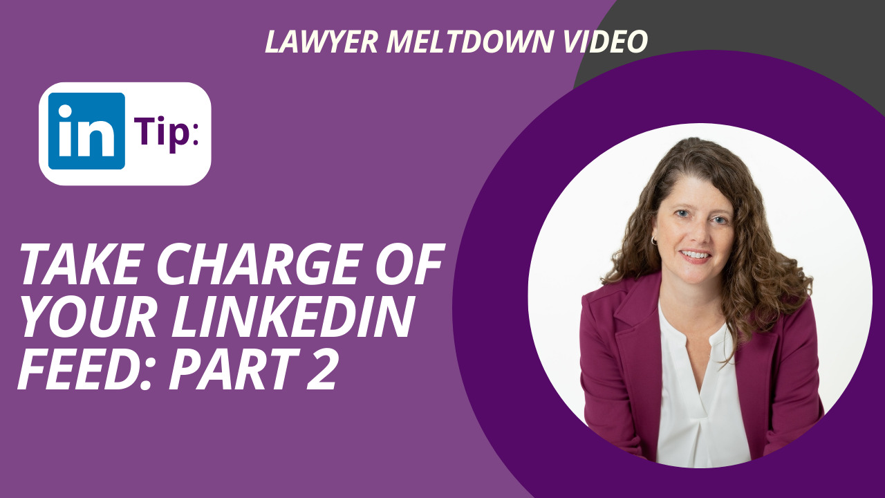 take charge of your linkedin feed part 2 youtube thumbnail